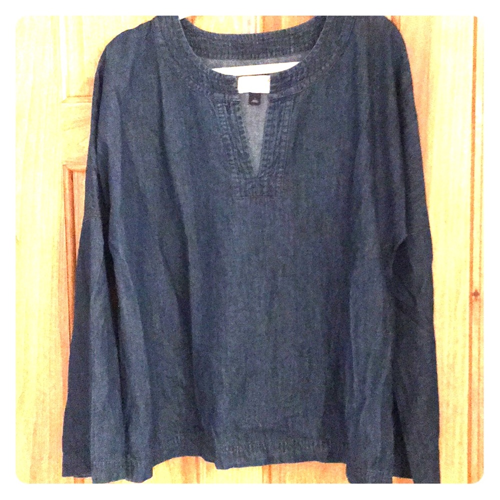 Denim long sleeve shirt